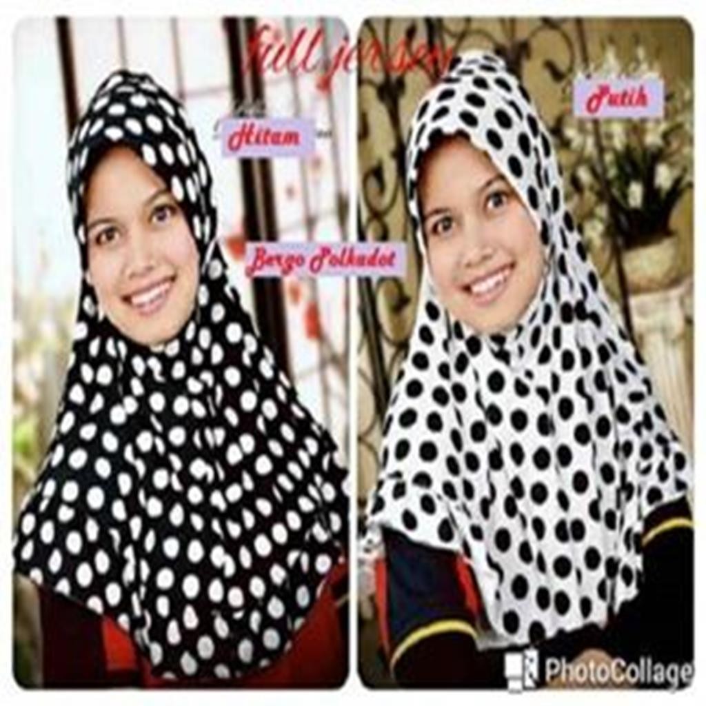 Bergo Polkadot / Jilbab Polkadot / Sofia Polkadot