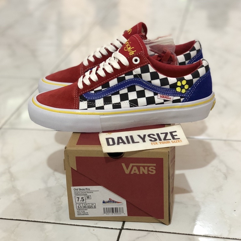 Vans Old Skool Pro Brighton Zeuner Red Pastel Original BNIB