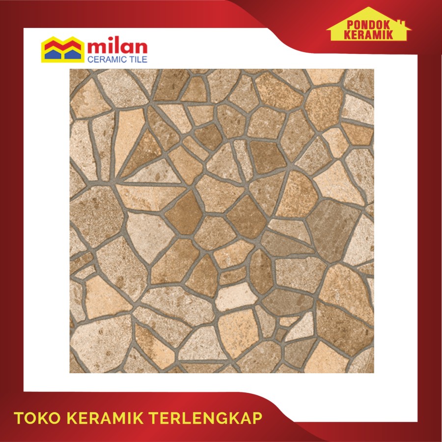 KERAMIK LANTAI MILAN 50X50 IGOR BROWN