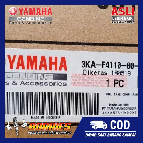 TANGKI BENSIN RX KING MERAH POLOS ASLI ORIGINAL YAMAHA 3KA-F4110-00-P3