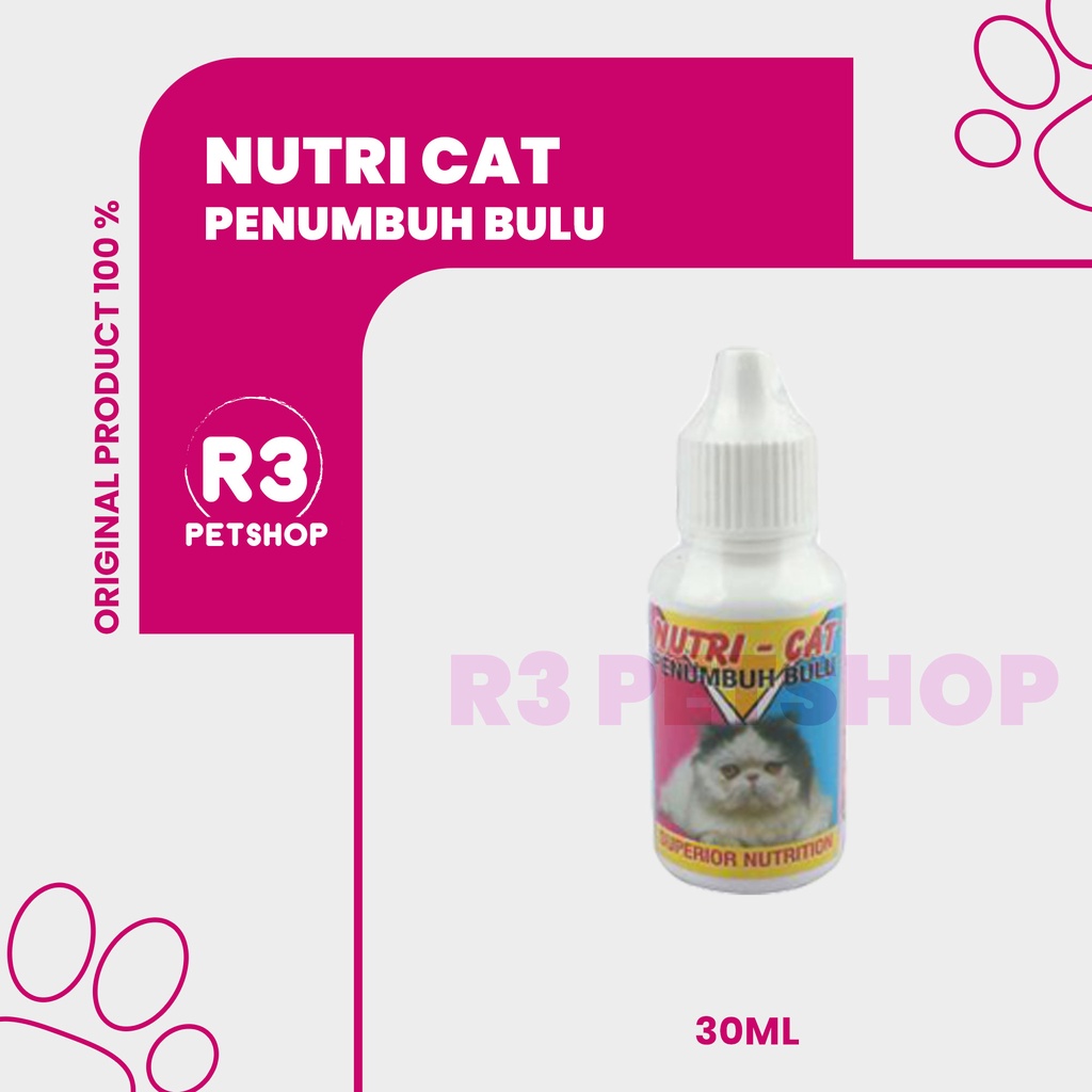 Vitamin penumbuh bulu kucing - NUTRI CAT 30ml