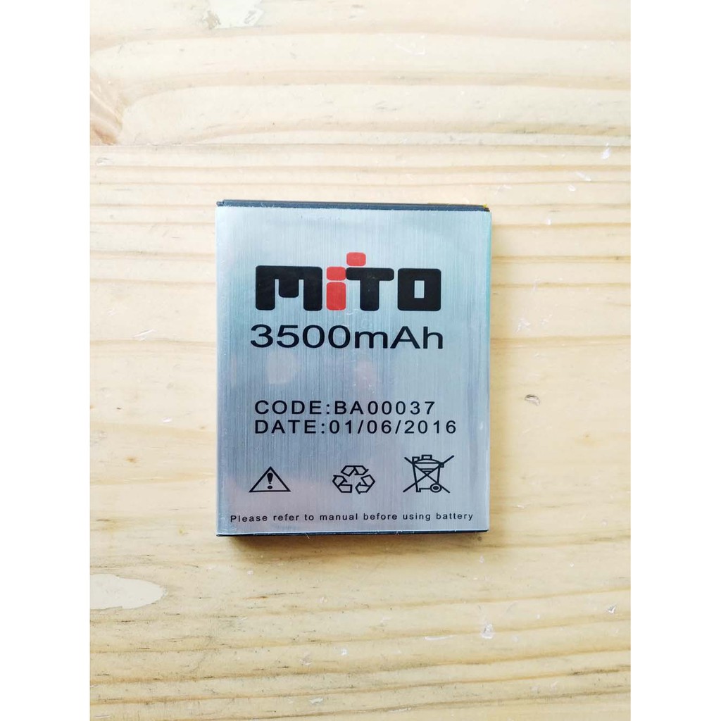 Baterai Handphone Mito A222 BA-00037 Double Power Mito Batre HP Mito A222 Battery Mito A222 Batu