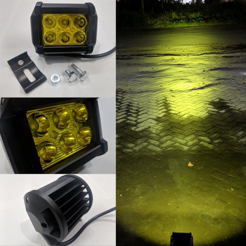 LAMPU TEMBAK 18Watt LAMPU SOROT WORKLIGHT LED CREE 6 MATA SIZE BESAR