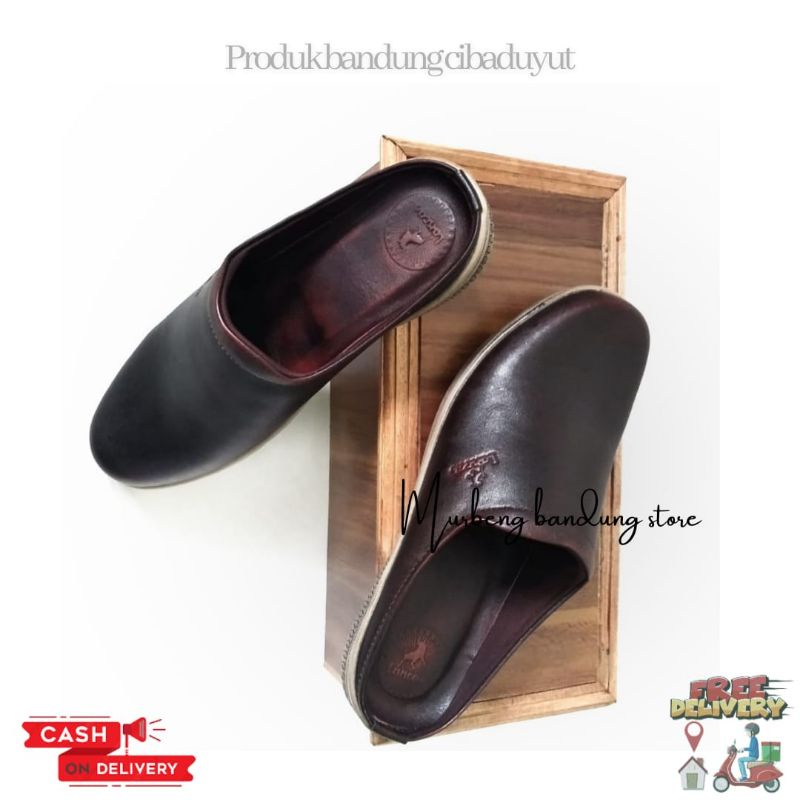 sandal bustong pria asli kulit terbaru &amp; termurah