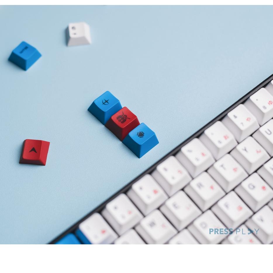 Paling Diminati.. Gundam Unicorn Japanese PBT Dye Sub Keycaps Keycap Set