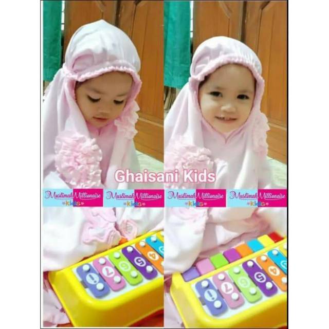 Mukena Anak Polos Ghaisani Pink Edition Limited Stock
