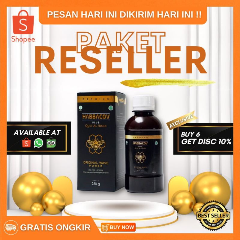 

Cureal Habbits Habbacov Paket Reseller 6 botol habbacov Alami Berkualitas