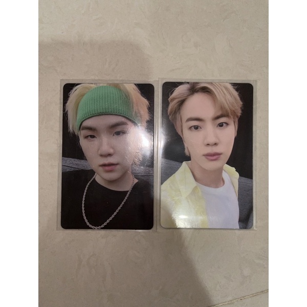 pc photocard Sowoozo DVD Suga BTS, pc photocard Sowoozo Bluray Jin BTS