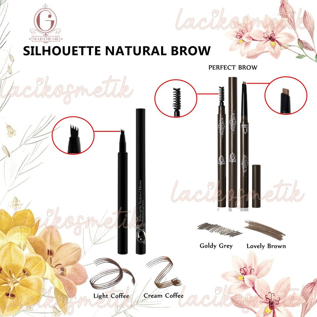 ✨LACIKOSME✨ MADAME GIE SILHOUETTE BLENDED BROW / PENSIL ALIS MASKARA BROWCARA BROW ON