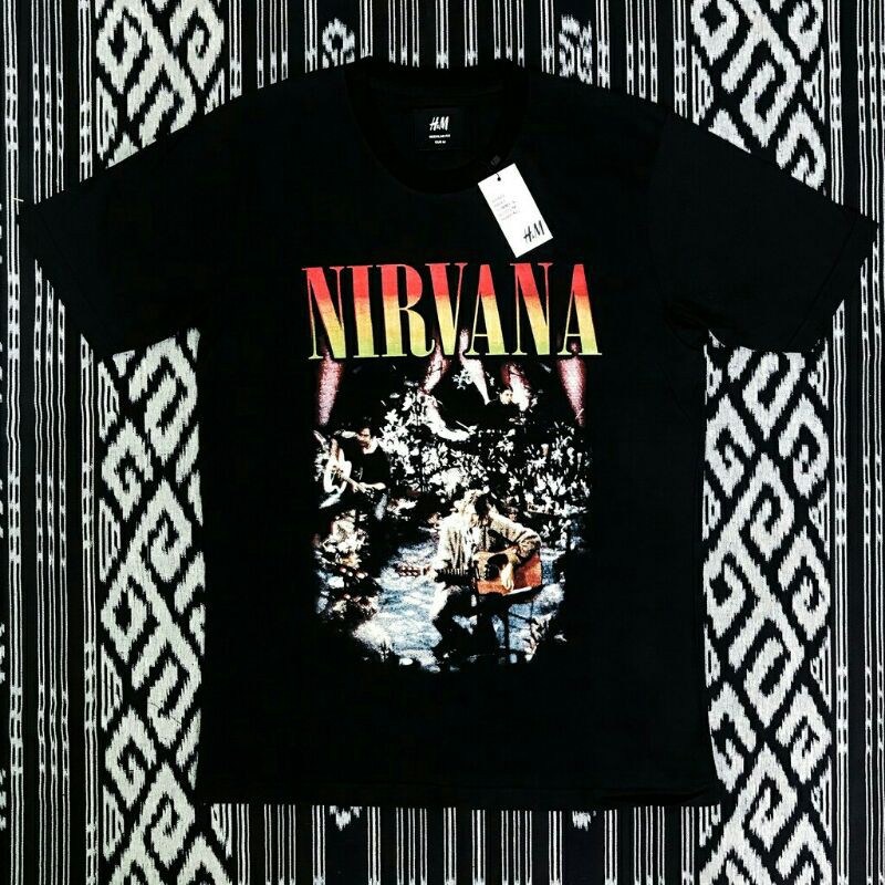 KAOS TSHIRT H&M BAND NIRVANA