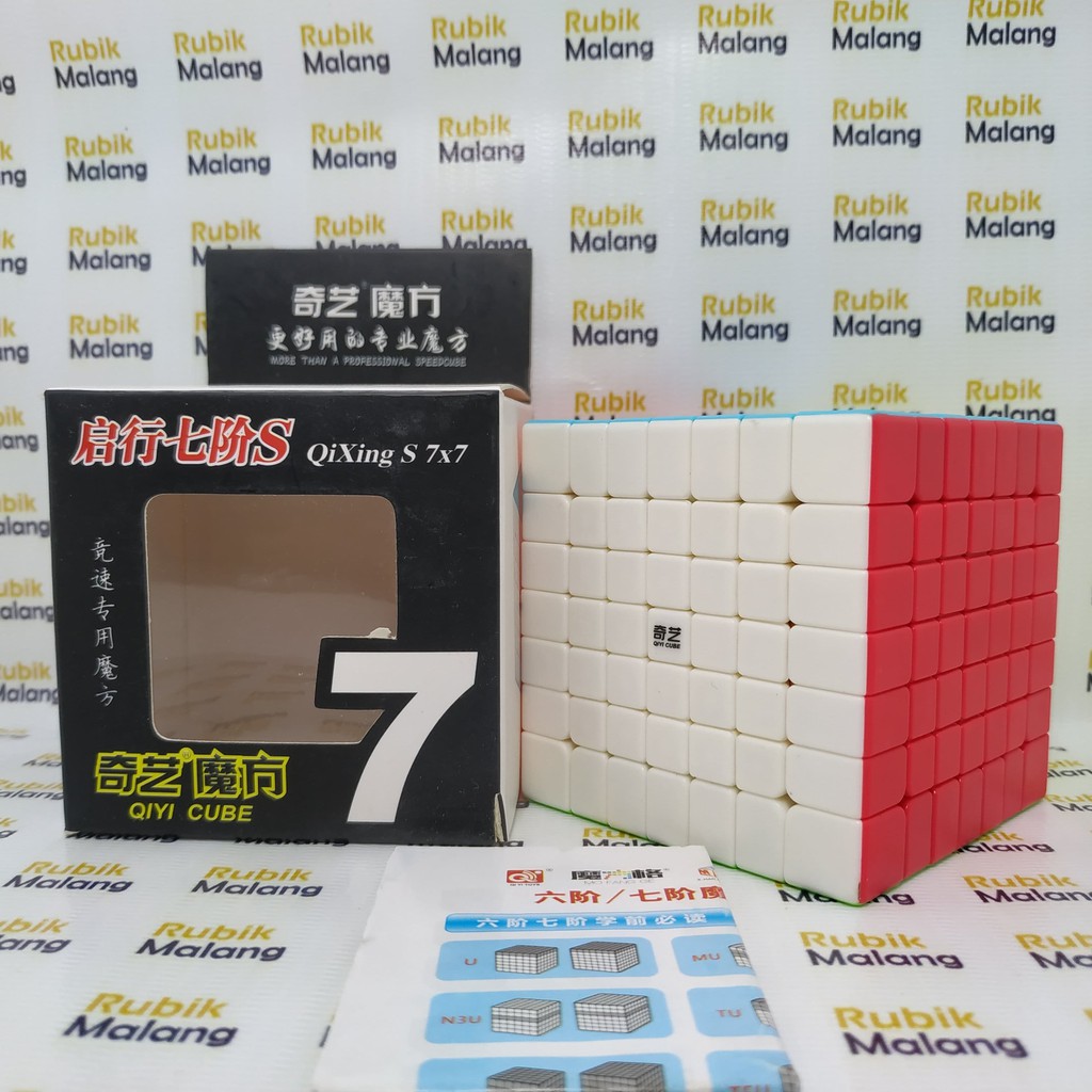RUBIK MURAH 7x7 QIYI 7x7 MOFANGGE QIXING STICKERLESS RUBIK ORIGINAL SPEED CUBE