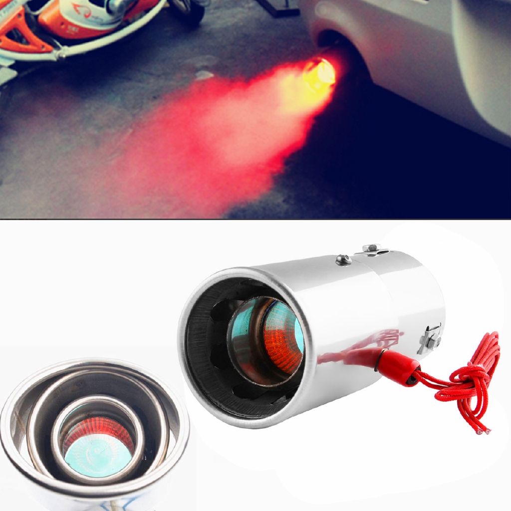 Ujung Pipa Knalpot Mobil Universal dengan Lampu LED Warna Ujung Pipa Knalpot Mobil Universal dengan Lampu LED Warna