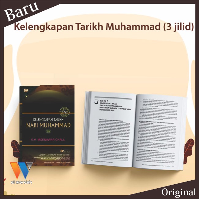 Buku Original Kelengkapan Tarekh Nabi Muhammad 3 Jild Gema insani