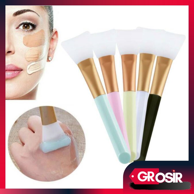 Grosir - K710 Kuas Masker Wajah Silikon/Silicone Facial Mud Mask Brush/Spatula Masker/Kuas Karet