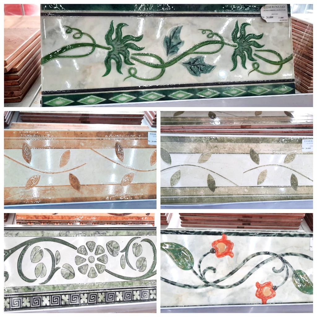 LIS KERAMIK DINDING 16X40 CM