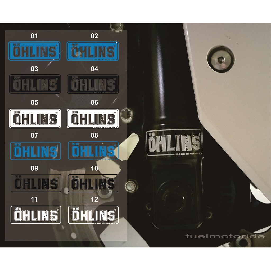 Sticker Shock Depan XMAX NMAX CBR Ninja GSX ADV Ohlins