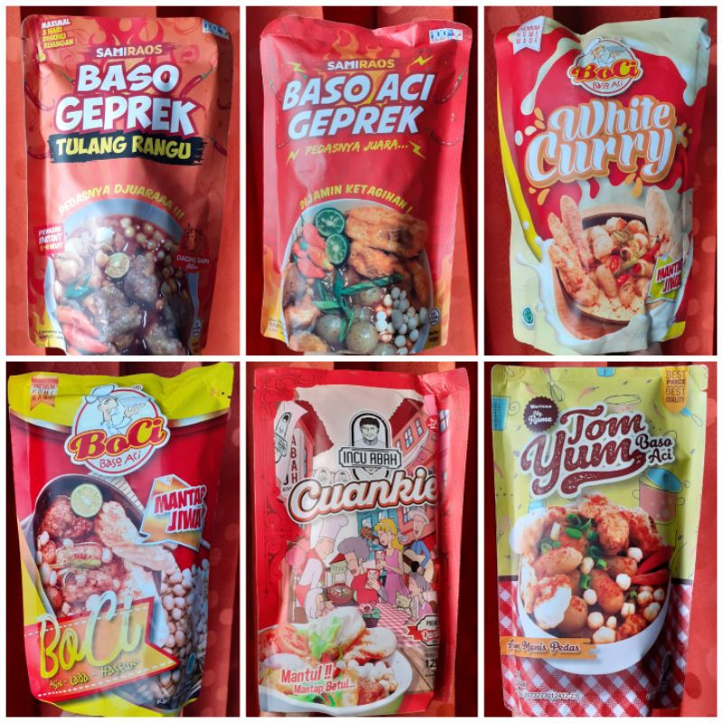 

All varian. Baso Aci Tulang Rangu. best seller