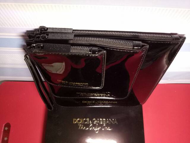 Pouch / Dompet Isi 3 Pc By Dolce &amp; Gabbana OriginaL Seri The Only One Hitam Murah