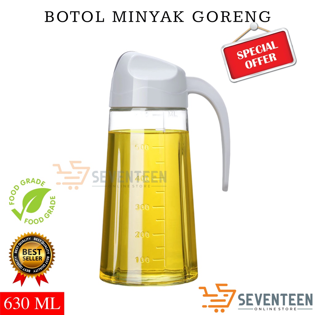 SEVENTEEN BOTOL MINYAK 630 ML TEMPAT MINYAK DAPUR 630ML TEMPAT MINYAK DAPUR TEMPAT MINYAK MASAK BOTOL TEMPAT MINYAK DAPUR