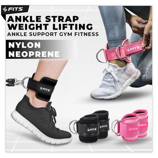 SFIDN FITS Premium Ankle Strap For Weight Lifting Exercise | Ankle Support For Gym & Fitness