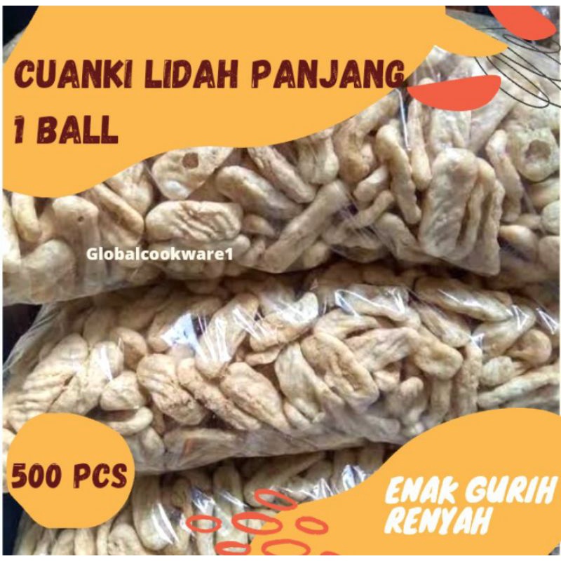 

QH CUANKI LIDAH PANJANG JUMBO 1 BALL ISI 500 PCS