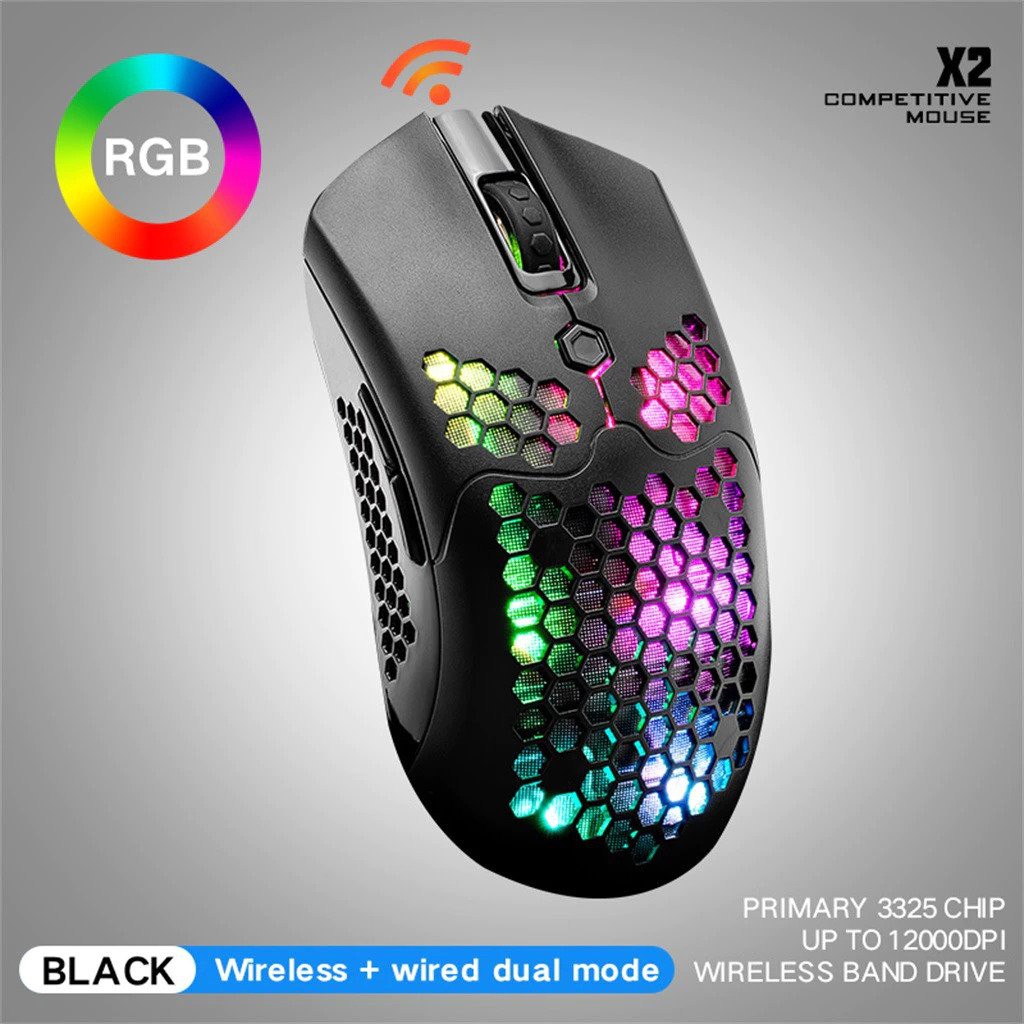 Ziyou Lang X2 Wired/Wireless Lightweight Gaming Mouse RGB - PMW 3325