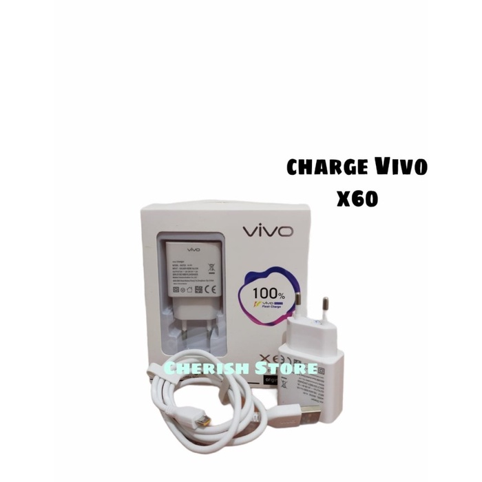 Casan Henphone Travel Charger VIVO X60 Fastcharging Charger Pengisi Batrai Hp