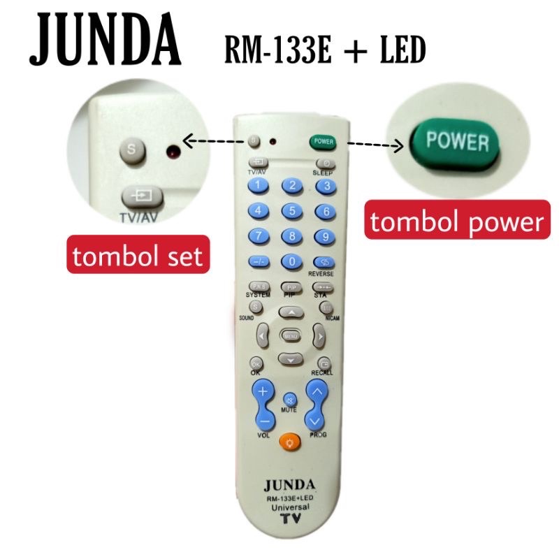 JUNDA REMOTE UNIVERSAL RM-133