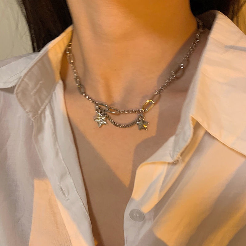 Sweet cool kalung untuk wanita in hip-hop aksesoris niche desain kalung baru trendi dingin hip hop g