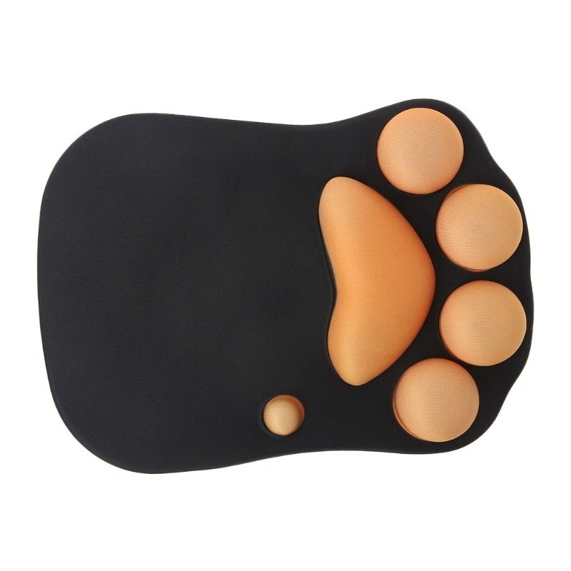 3D Mouse Pad With Wrist Support Cat Paw Silicone Wrist Rest Wrist Cushion