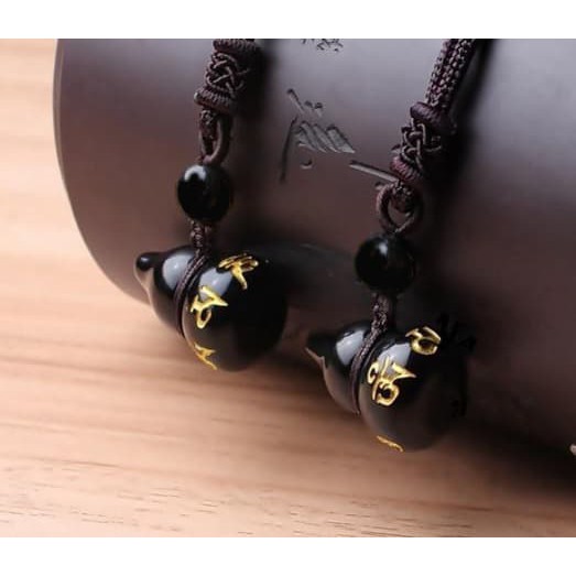 KALUNG LABU XIOLO BLACK OBSIDIAN K086