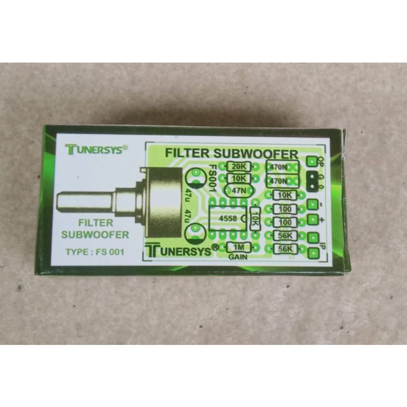 kit filter subwoofer tunersys fs 001