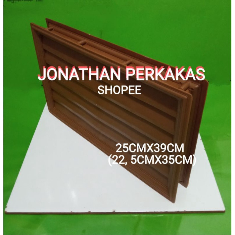 lubang angin pintu kamar mandi pvc warna coklat