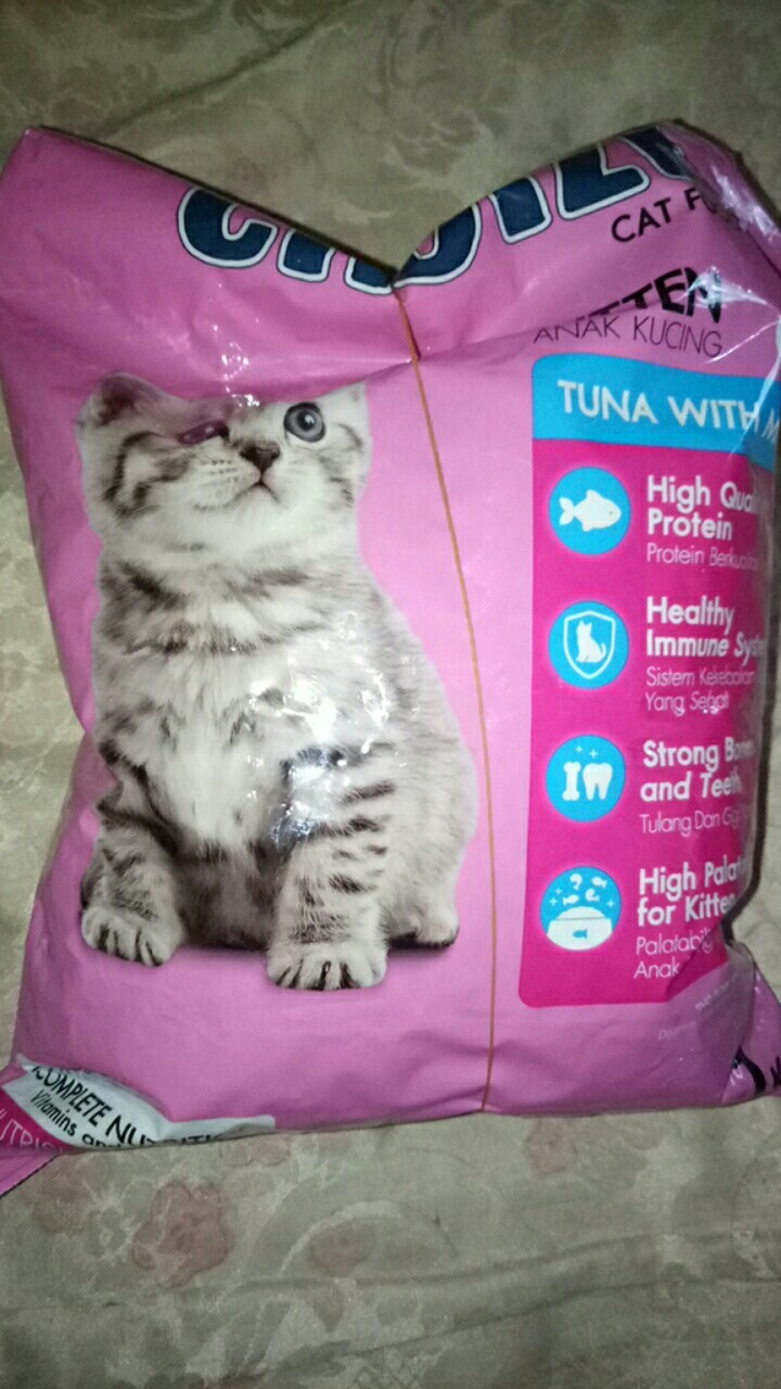 Makanan Anak Kucing Cat Choize Kitten Tuna Milk 1KG Repack Murah Pelet