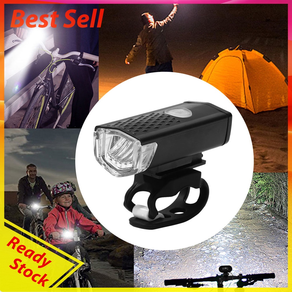 Bike Light Set USB Waterproof Bicycle XPE LED Spoke Headlight Tail Light