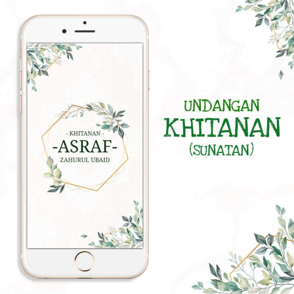 Undangan Digital Video Khitanan Rustic