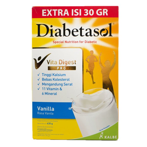 

DIABETASOL Vita Digest Pro 600gr Susu Bubuk untuk Diabetes Vanila