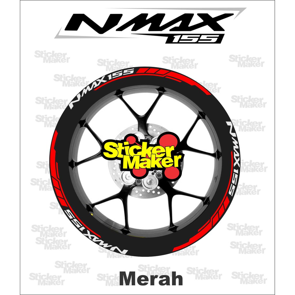 stiker felk nmax Lis variasi velg nmax stiker cutting velg nmax