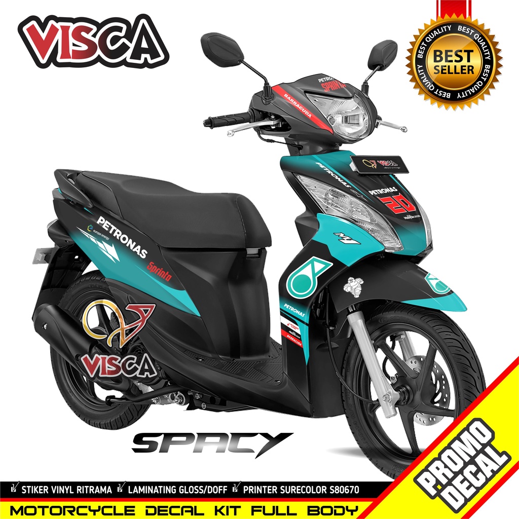Decal Spacy Full Body Stiker Motor Spacy Full Body Striping Spacy Variasi Petronas