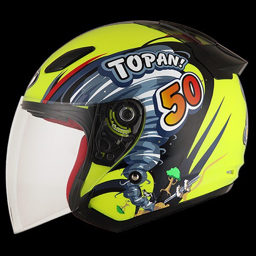 PREMIUM Helm KYT DJ Maru Motif motor gp