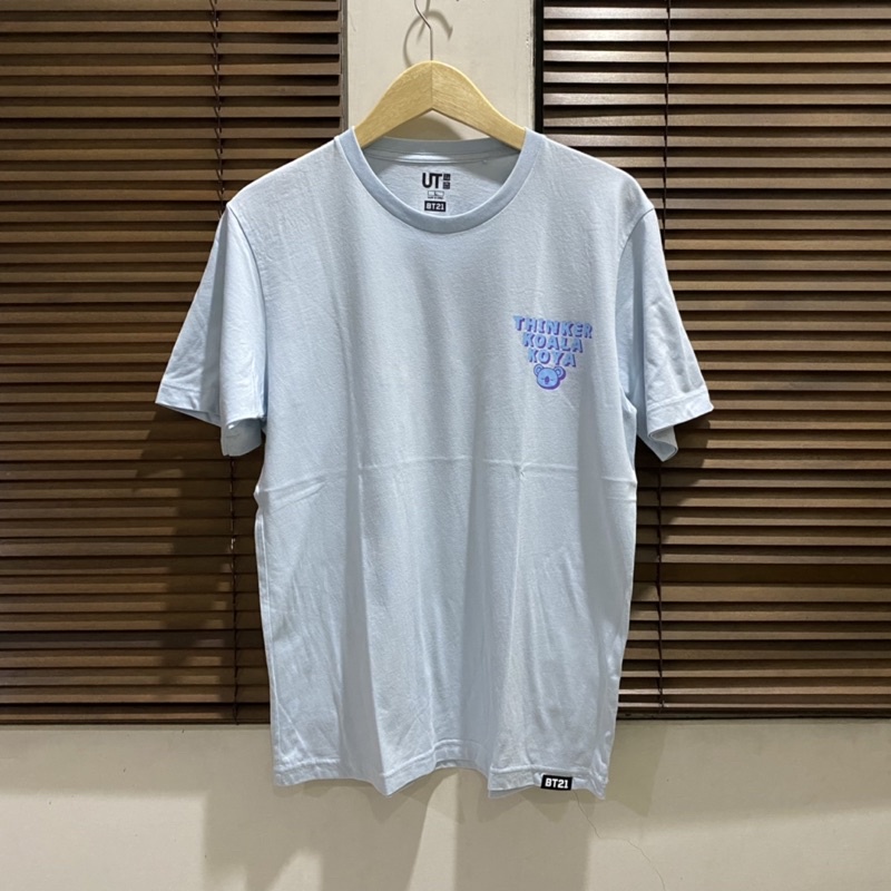 Kaos Uniqlo x BT21 Koya Thinker Koala Koya Original Unisex
