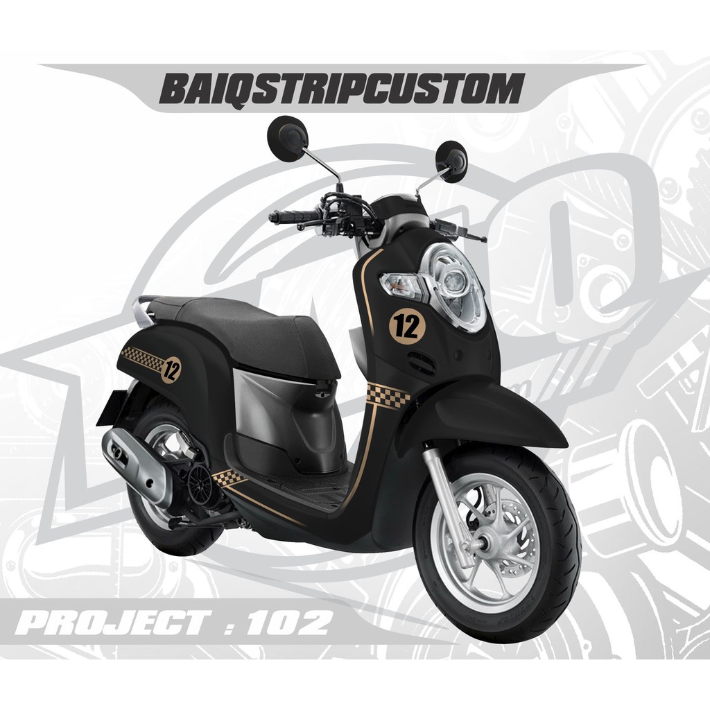 STRIPING STICKER CUSTOM SCOOPY SIMPLE/STICKER CUSTOM SIMPLE FULL BODY