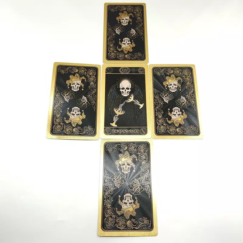 Skeleton Tarot PVC 12x7cm include guide paper