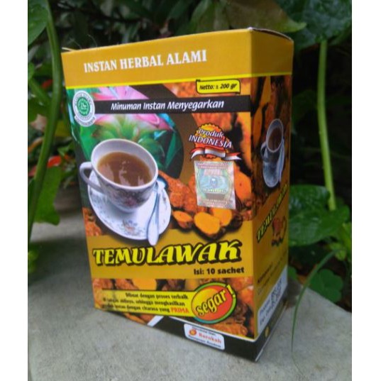 

Minuman Tradisional Temulawak instan 200gr Original anti liver Penambah Nafsu Makan Halal Gula Asli