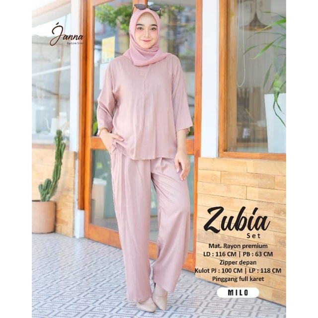 ZUBIA SETELAN BAJU WANITA TERBARU BY JANNA