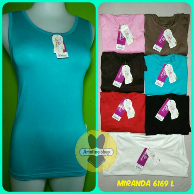 Tanktop Wanita Miranda L 6169 Tali Besar | Camisol Wanita Dewasa | TBL |kj