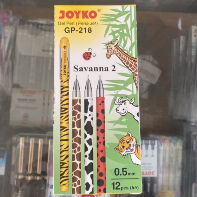 

( 1 pcs ) Pulpen Gel / Gel pen Savanna 2 GP-218 gp218 Joyko