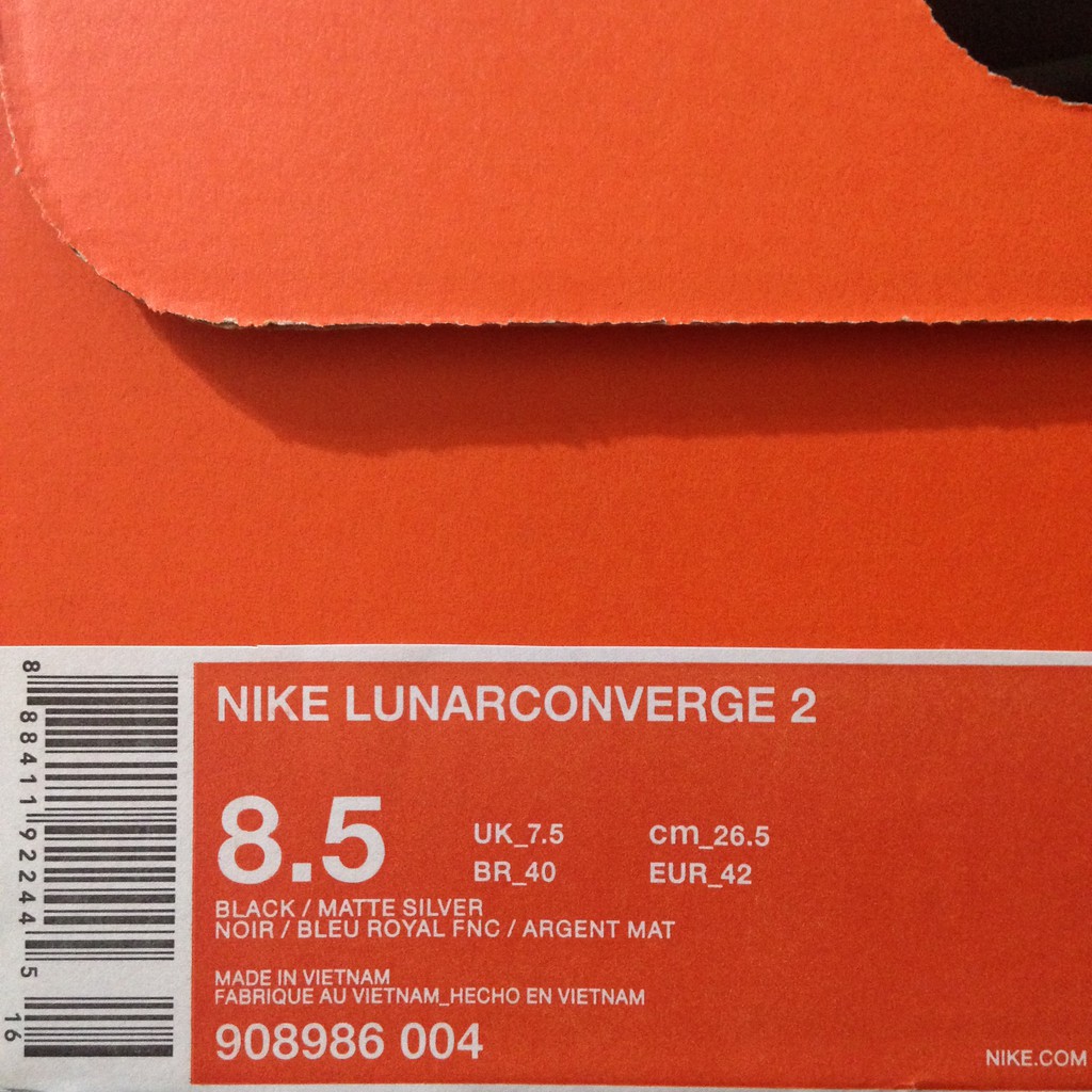 Sale Sepatu Running/Lari Nike Lunar Converge 2 Black Royal Blue 908986-004 Original BNIB Promoted
