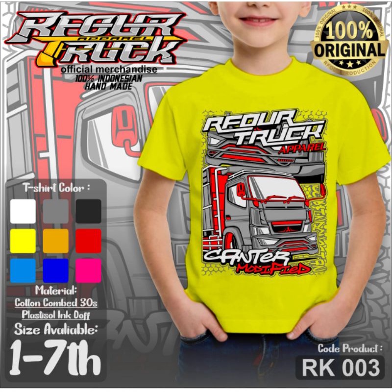 BAJU KAOS DISTRO ANAK - BAJU TRUK ANAK - BAJU TRUK OLENG ANAK -  KAOS TRUK ANAK