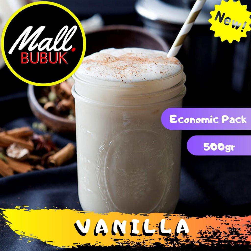 

500 GRAM - Bubuk VANILLA 500gr - Bubuk Minuman VANILLA 500gr - VANILLA Powder 500gr mb